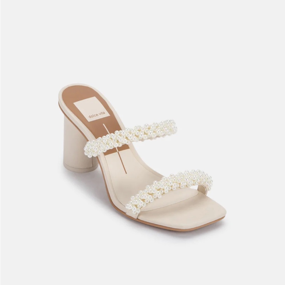 Dolce Vita Noel Heels Vanilla Pearl Size 9